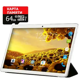 Планшет Hoozo MT232 Silver + Чохол-книжка + Карта пам'яті 64GB - мініатюра 2