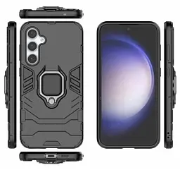 Чохол бампер Primolux Ring Armor для телефона Samsung Galaxy S23 FE (SMS711) Black - мініатюра 3