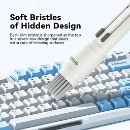 Набір для очищення девайсів ESSAGER 5 in 1 cleaning brush White and Grey (EQJ05-QF02) - мініатюра 4