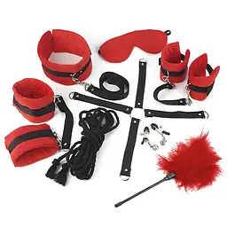 Набір БДСМ Art of Sex - Soft Touch BDSM Set, 9 предметів, Червоний Art of Sex SO6599 95168 - мініатюра 4