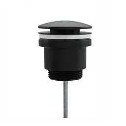 Донний клапан Frap F62-7 натискний, 1 1/4", чорний, Чорний матовий