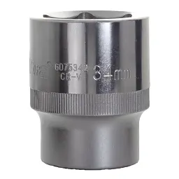Насадка шестигранна 3/4" 34мм CrV ULTRA (6075342) - мініатюра 3