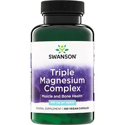 Комплекс магнію Swanson Triple Magnesium Complex 400 mg 100 вегакапсул
