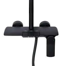 Душова система універсальна Qtap Slavonice Black Matt з виливом QTSLA111BLM45906 - мініатюра 10