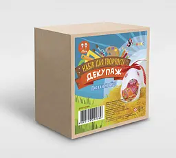 Дитячий набір для творчості. Декупаж "Великоднє яйце" (Д-008) D-008 від 7 років