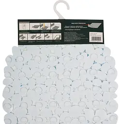 Килимок для ванної Eco Fabric Камінці 66х38 см фото-прінт Бульбашки (6638-006) - мініатюра 4