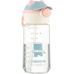 Пляшка для води Ardesto Bear 550 мл рожева (AR2255BB) - мініатюра 8