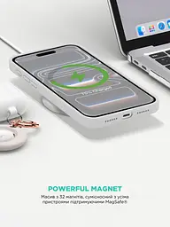 Силиконовый чехол с MagSafe для Apple iPhone 17 Pro Max, ICON2 MagCase, белый, противоударный, панель с мягкой подкладкой, защита всего корпуса, поддержка беспроводной зарядки, совместим с защитными стеклами и пленками, ArmorStandart (ARM86683) - мініатюра 8