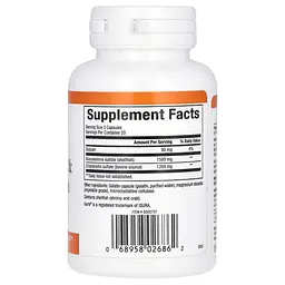 Глюкозамін та хондроїтин Natural Factors Glucosamine & Chondroitin 60 капсул - мініатюра 2