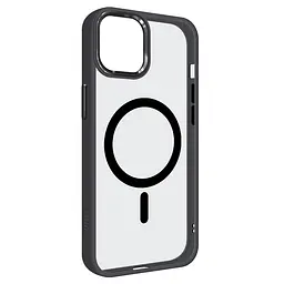 Чехол Apple iPhone 12 Pro/12, Unit MagSafe, черный, прозрачный, магсейф, противоударный, магнитный, панель-накладка с поддержкой MagSafe, с поддержкой беспроводной зарядки, TPU+PC, защита всего корпуса, ударопрочный, ArmorStandart (ARM66930)