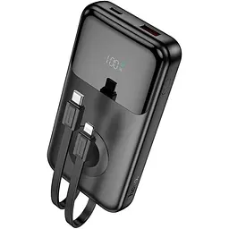 Зовнішній акумулятор Hoco Q28 Victory 10000mAh 22.5W Black [142544] - мініатюра 5
