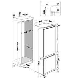 Холодильник Whirlpool WHC20D011B1 (вбудований) - мініатюра 7