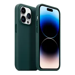 Чохол ArmorStandart Fake Leather Case для Apple iPhone 13 Pro Max Shirt Green - мініатюра 3