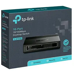 Комутатор TP-Link TL-SF1016D некерований настільний комутатор - мініатюра 5