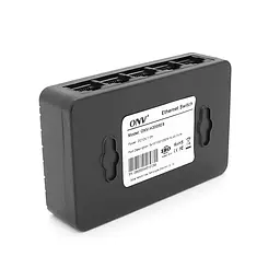 5-ти портовий Gigabit Ethernet комутатор ONV-H3005ES в чорному корпусі, 5*1000Мб портів, 12В 1Ач, 87.7×55×23.9 мм - мініатюра 2