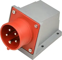 Вилка стаціонарна 16А P5 IP44 3P+N+PE UCombi АСКО-УКРЕМ (A0080010139) - мініатюра 3