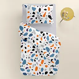Дитяча постіль Cosas Gemstones без простирадла 110х140 см (StoneOrangeBlueWhite_140_2) - мініатюра 2