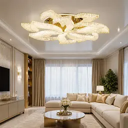 Світлодіодна люстра Splendid Ray LZ/12 LED (GD), золото, білий, 160 Вт, від 16-25 м²
