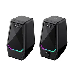 Стерео колонки HAVIT SK768 USB 10W RGB Black HAVIT (28644-000) - мініатюра 9