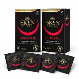 Презервативи SKYN Intense Feel 24 шт — безлатексні з точковою текстурою, максимум відчуттів