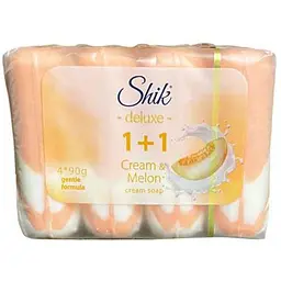 Крем-мило туалетне екопак Shik 4шт 90г 1+1 Deluxe Крем&диня