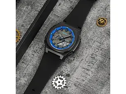 Чоловічий наручний годинник 2091BKBUWT Black-Blue-White Skmei acs0030300 - мініатюра 5