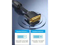 Кабель Vention DVI-D to DVI-D 8m Black (EAEBK) - мініатюра 10