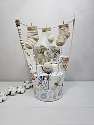 Букет з пелюшок для немовлят a.l.babybox Ведмедик у зірках (BU 18311600)