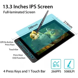 Планшет-монітор Huion Kamvas 13 (GS1331) - мініатюра 3