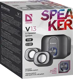 Акустична система 2.1 Defender V13, 11Вт USB - мініатюра 4