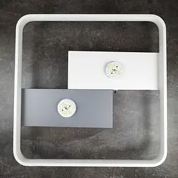 Світильник LED smart PICASSO-S+пульт 85W 3000-5000K IP20 квадрат біло-сірий Violux ( 220645 ) - мініатюра 4
