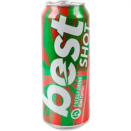Напій енергетичний Best Shot Kiwi Cactus 0.5 л з/б