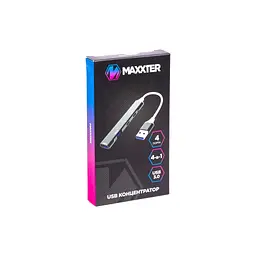 Концентратор Maxxter USB 3.0 to 1xUSB 3.0 + 1xUSB 2.0 + 2xUSB-C (HU3A-4P-03) - мініатюра 4