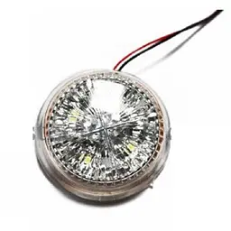 Вставка LED у габарит ріжки 12/24V 4 діодів D4.5 см Білий 1 шт. (К 505) - мініатюра 2