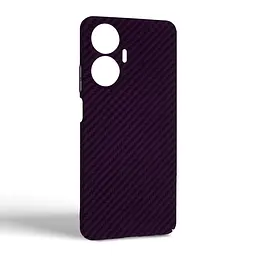 Карбоновый чехол для Realme C55, LikeCarbon, фиолетовый, панель, защитный чехол-накладка, ультратонкий и легкий, противоударный, обеспечивает защиту от ударов, падений и царапин, ArmorStandart (ARM71940) - мініатюра 2
