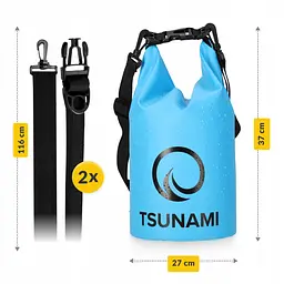 Гермомішок TSUNAMI Dry Pack 5 л водозахисний TS010 (P-5905973400060) - мініатюра 4