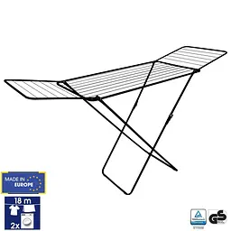 Сушарка для білизни підлогова Casa Si Kolibri 18m Black (CS42191C06E) - мініатюра 2