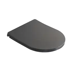 Сидіння-кришка для унітазу Mixxus Premium Seat Cover Ellipse-Topper-2002 425x360x25mm дюропласт gray MP6684, Графит