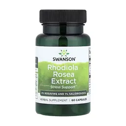 Витаминно-минеральный комплекс Swanson Родиола розовая, Rhodiola Rosea Extract, 60 капсул (SWV14288)