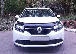 Дефлектор капоту мухобійка для Renault Logan 2012-