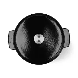 Каструля чавунна з кришкою KitchenAid 26 см 5,2 л чорна (CC006061-001) - мініатюра 3