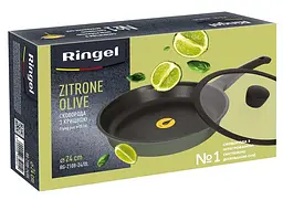 Сковорода Ringel Zitrone Olive 24 см з кришкою (RG-2108-24/OL) - мініатюра 5