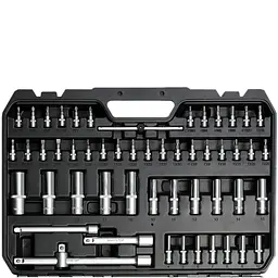 Набір головок торцевих Yato квадрат 1/2", 3/8", 1/4" з інструментами насадки викруткові 173 шт. (YT-38931) - мініатюра 7