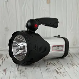 Ліхтар прожектор акумуляторний світлодіодний 10W та 28 LED бічний лампою світильником 6000 mAh Silver Toss ST-6688B сріблястий - мініатюра 3