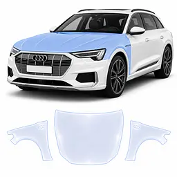 Антигравійна захисна бронеплівка за лекалами для Audi e-tron GE 2019-2022 - капот і передні крила