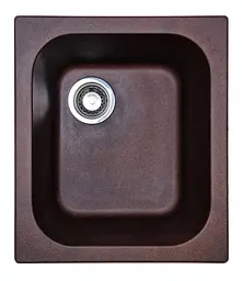 Кухонна мийка Adamant COMPACTA mokko 430x500x200 мм, без крила 43 см - мініатюра 1