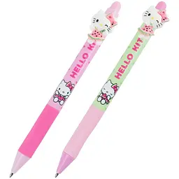 Ручка кулькова автоматична з фігуркою Kite Hello Kitty синя упаковка 36 шт. (HK26-393)