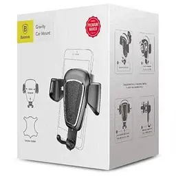 Холдер Baseus Gravity Car Mount чорний - мініатюра 3
