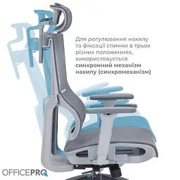 Офісне крісло OfficePro Elegant OC660-G-DG-DG (OC660-G-DG-DG) - мініатюра 12