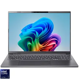 Ноутбук Acer Aspire 16 AI OLED A16- 52M- 70B8 Intel Core Ultra 7 256 В до 4, 8 ГГц, 16 дюймів WUXGA+, OLED, 120 Гц, 16 ГБ LPDDR5X, 1 ТБ SSD, Intel Arc, сталевий сірий